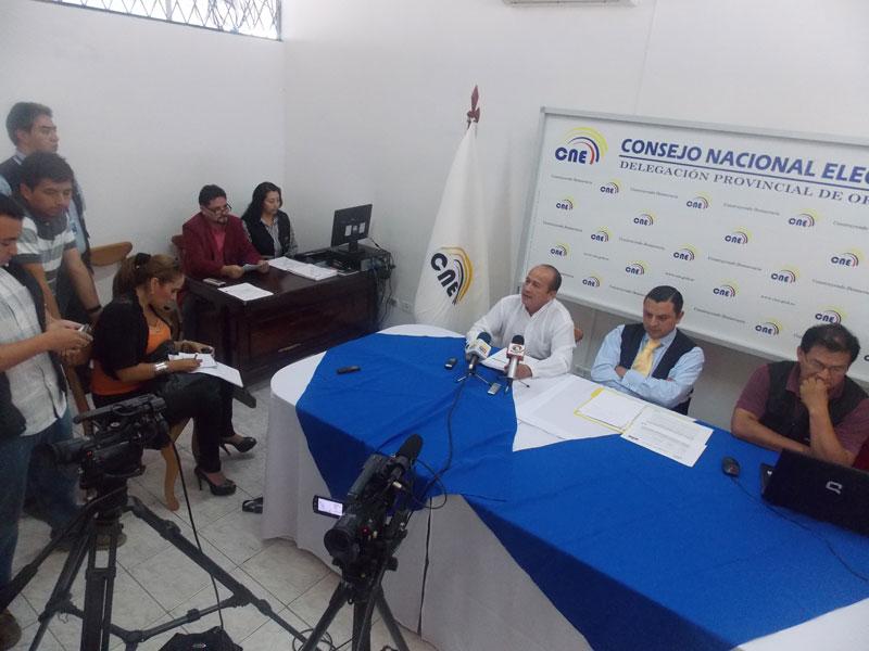 El CNE Orellana socializa el proceso electoral