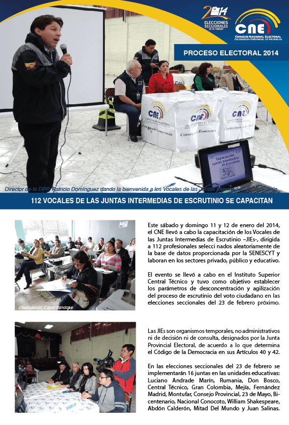6-- 112 VOCALES DE LAS JUNTAS INTERMEDIAS DE ESCRUTINIO SE CAPACITAN