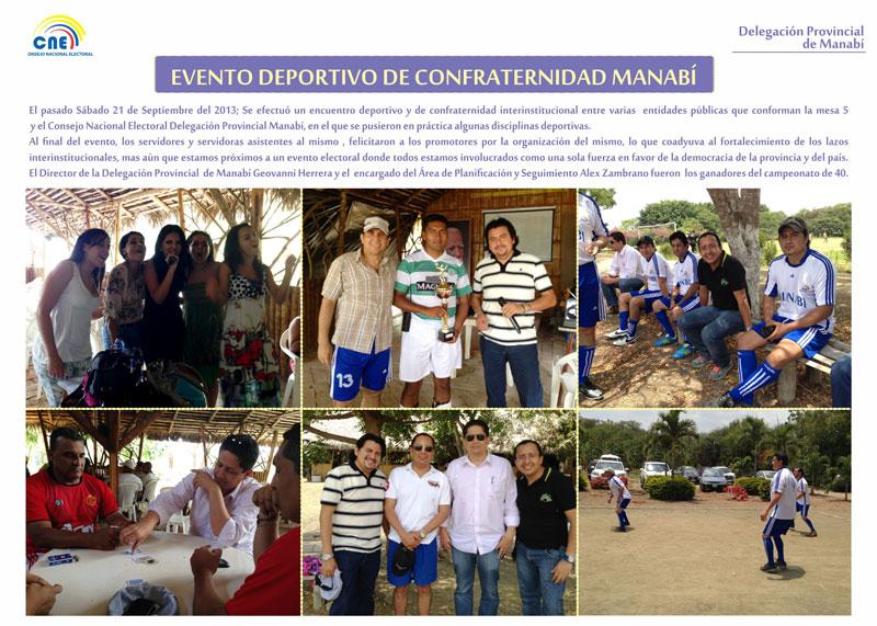 Evento deportivo de confraternidad Manabí