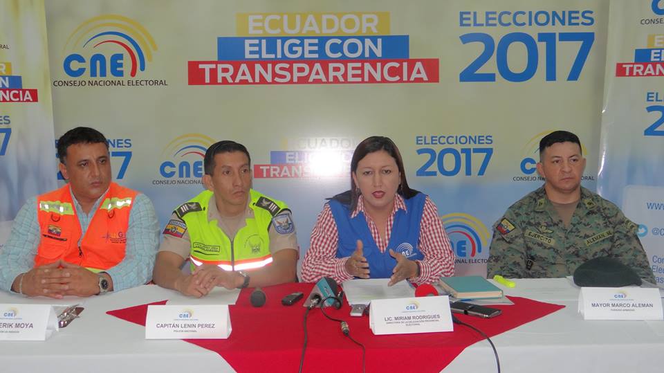 CNE Pastaza realizó mesa de seguridad electoral para elecciones 2017