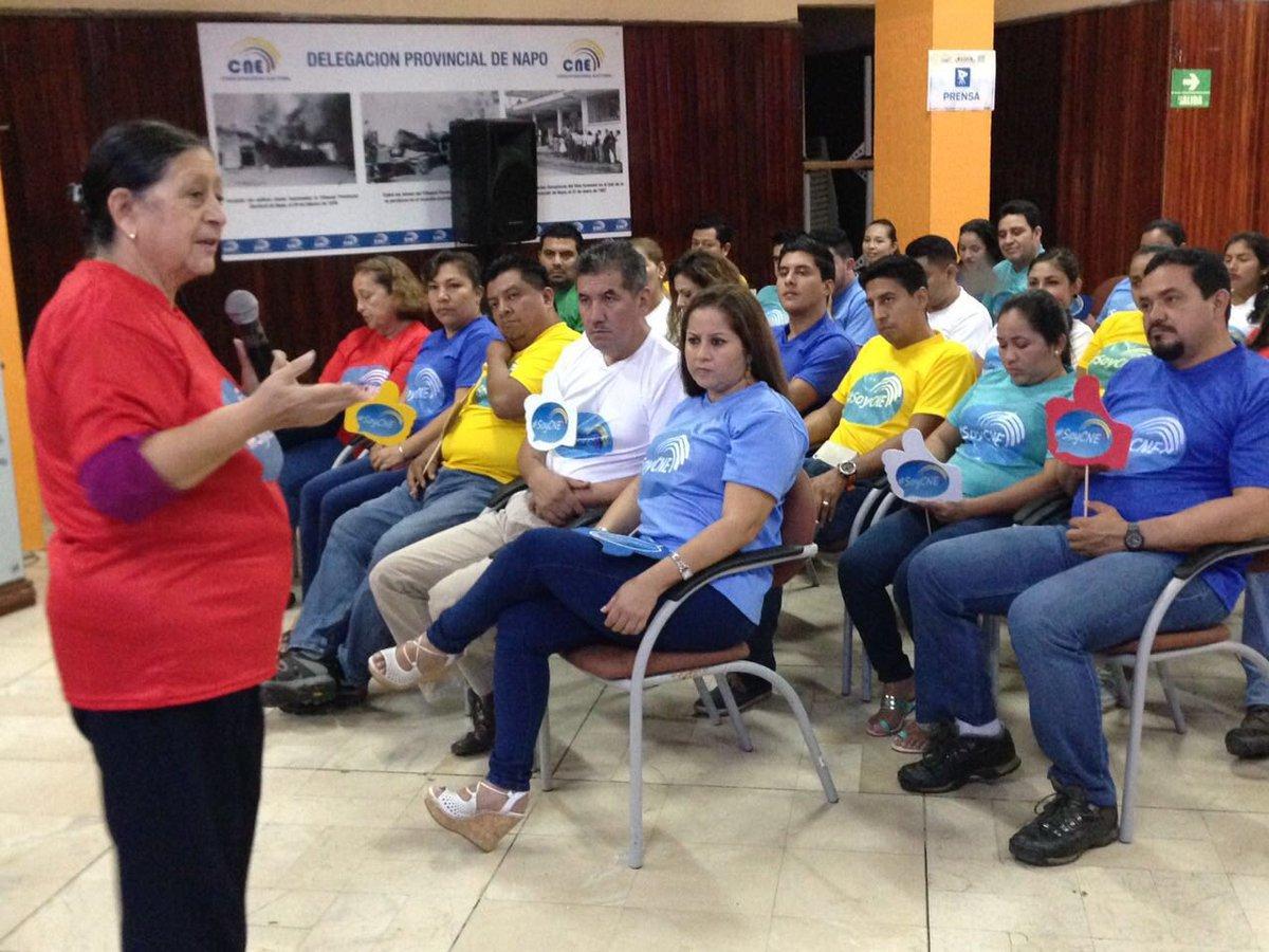 CNE Delegación Napo - Luz Haro en Napo SoyCNE