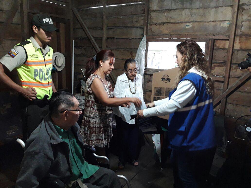 Voto en Casa se desarrolló con éxito en Napo