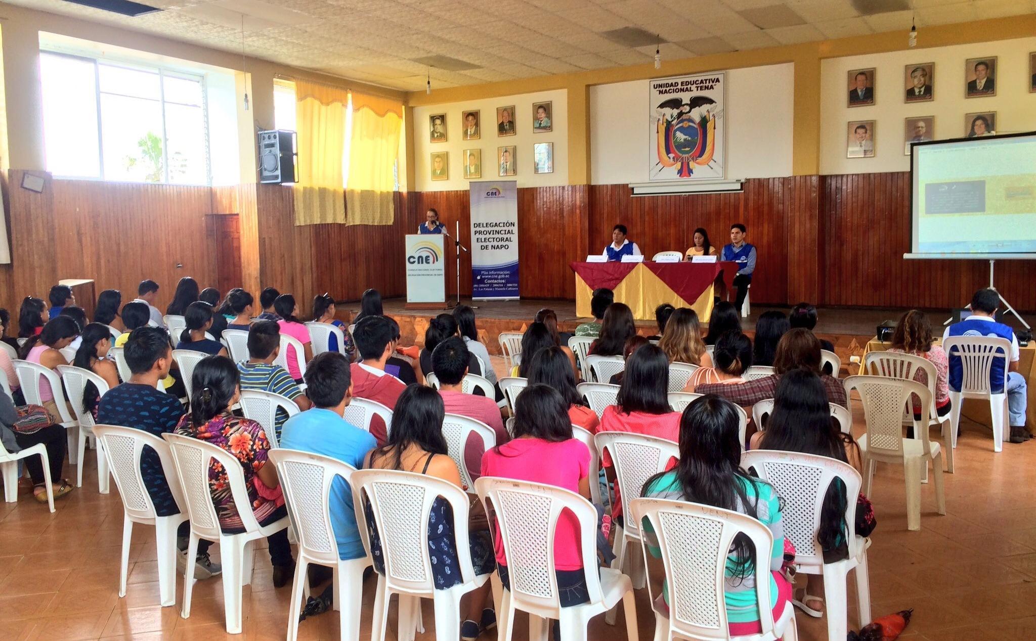CNE - Delegación Provincial Napo - Conferencia Semana de la Democracia
