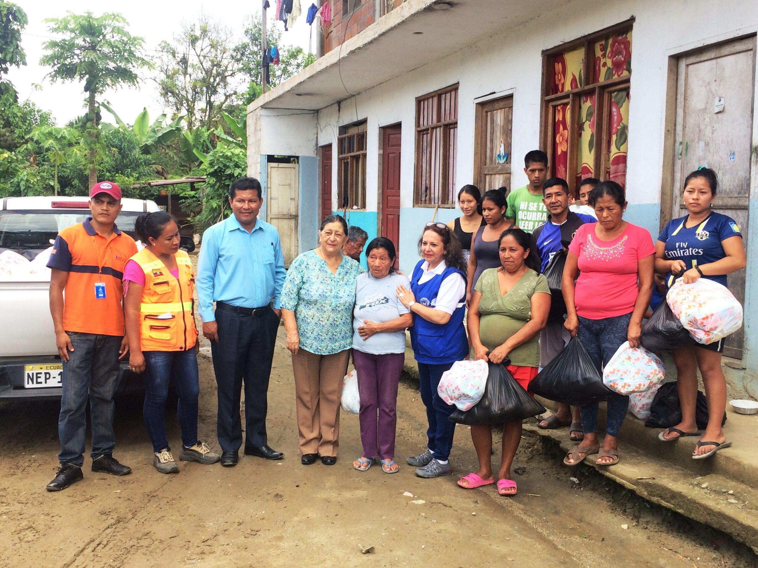 CNE Delegación Napo - Cons. Luz Haro Entrega Donaciones Napo 1