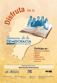 afiche semana de la democracia