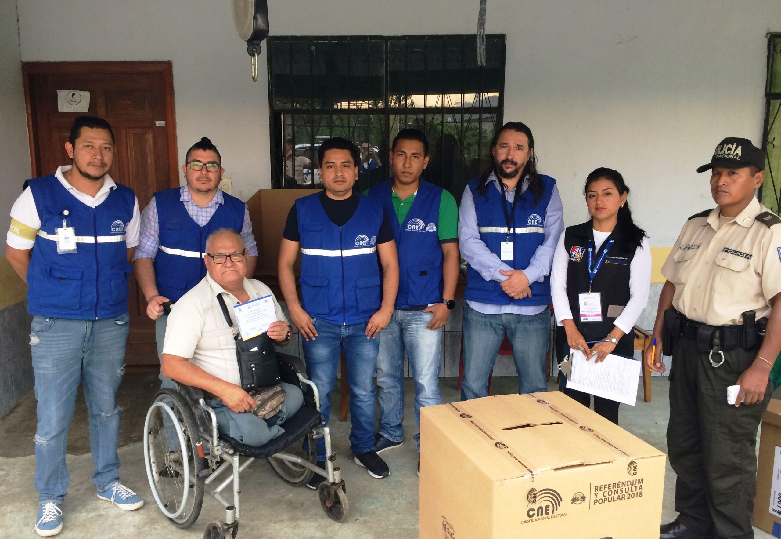 CNE Delegación Napo - Voto en Casa 2018