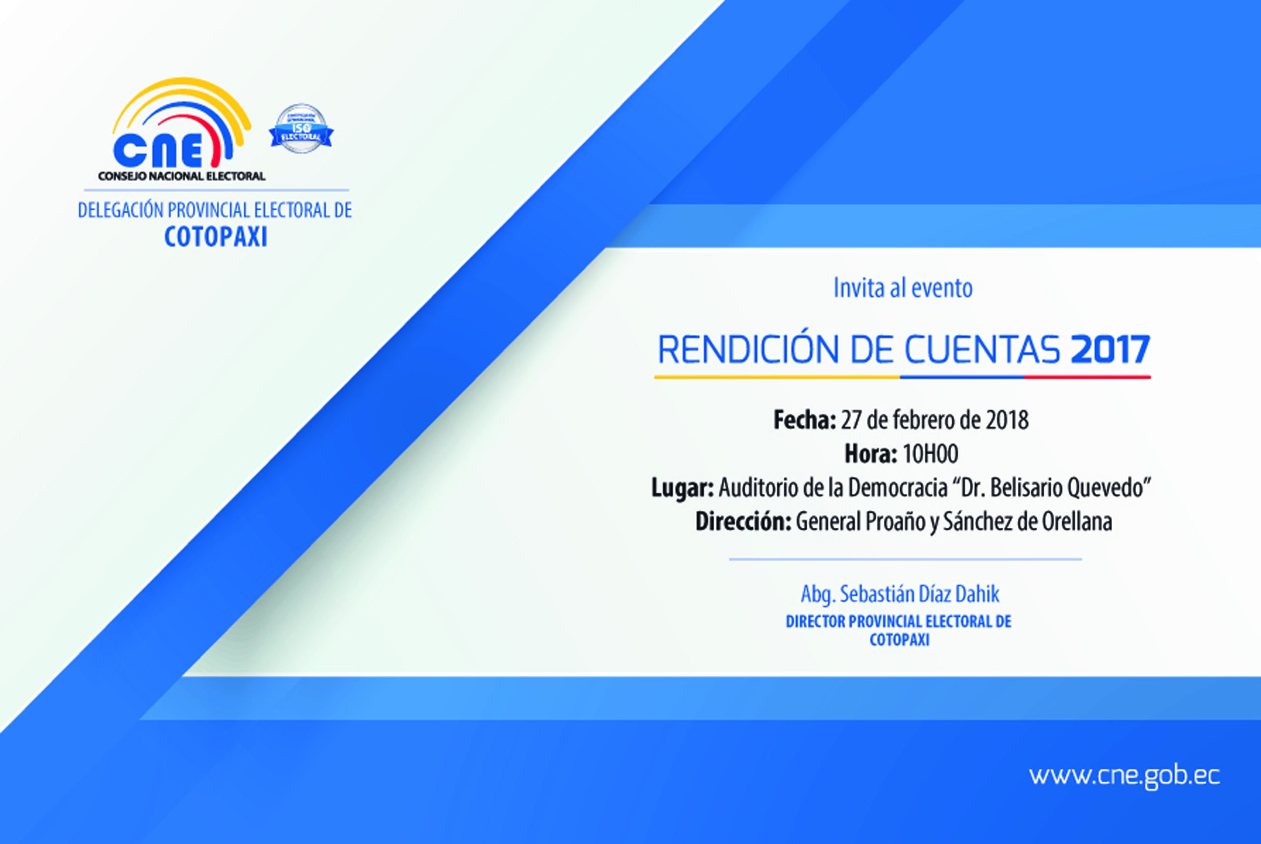 Invitacion RENDICION DE CUENTAS 2017