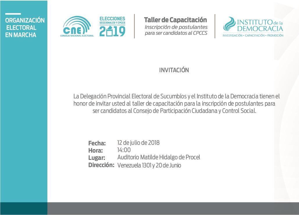 05-07-2017 Invitación capacitación cpccs