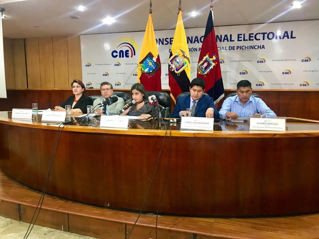 Miembros de la Junta Provincial Electoral de Pichincha