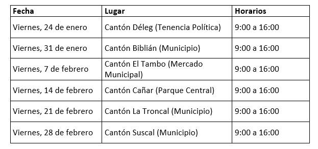 horario