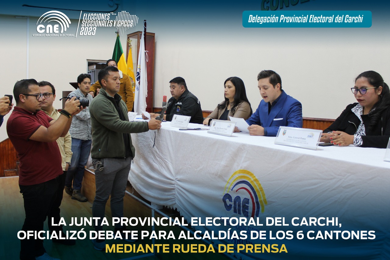 DEBATES ALCALDES CARCHI