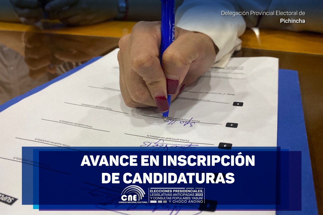 AVANCE INSCRIPCIÓN DE CANDIDATURAS