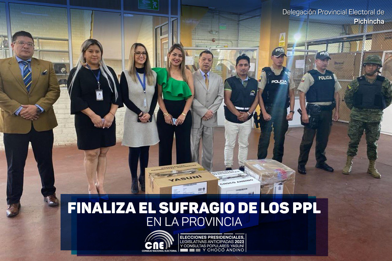 Finaliza el sufragio de los PPL en la provincia de Pichincha